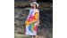 New Design Floral Rayon Dress Hand Painted Handmade in Bali